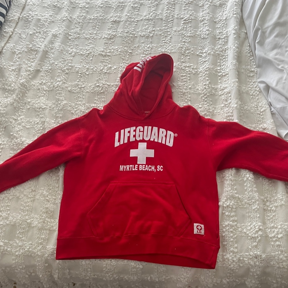 Red Life Guard Hoodie